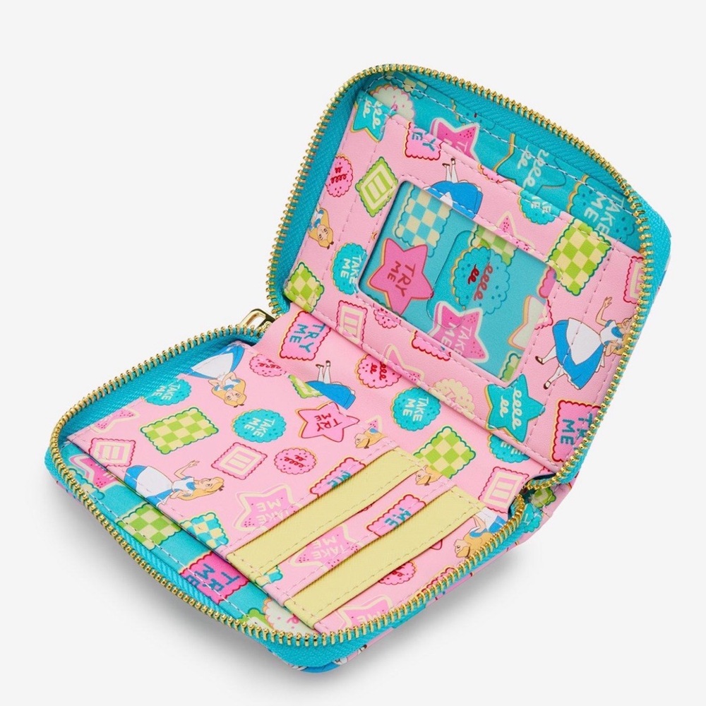 Loungefly Disney Alice in Wonderland  Mini Backpack AND matching wallet - Picture 9 of 10